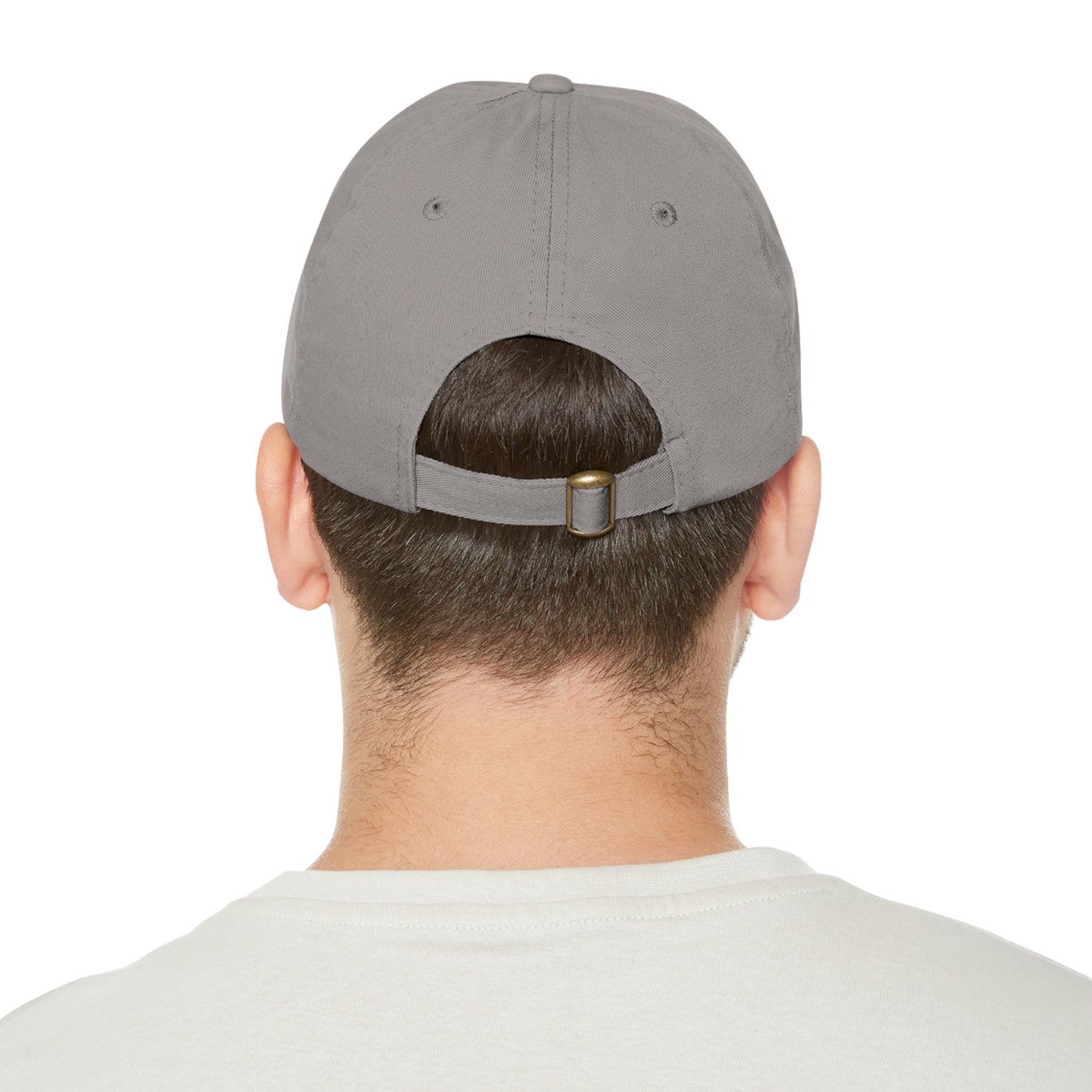 Hat with Leather Patch (Round)